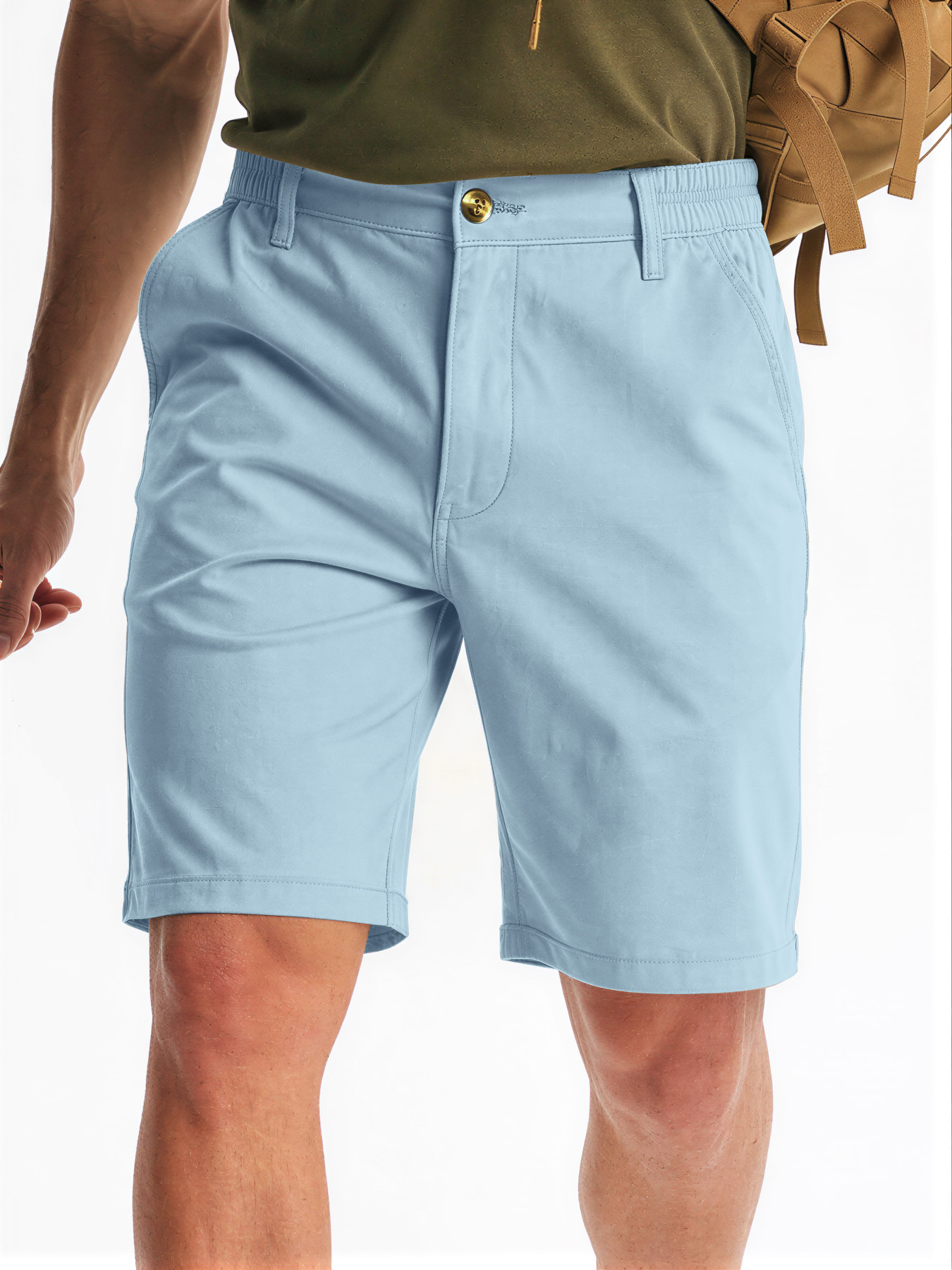 Mens Golf Shorts Polyester Casual