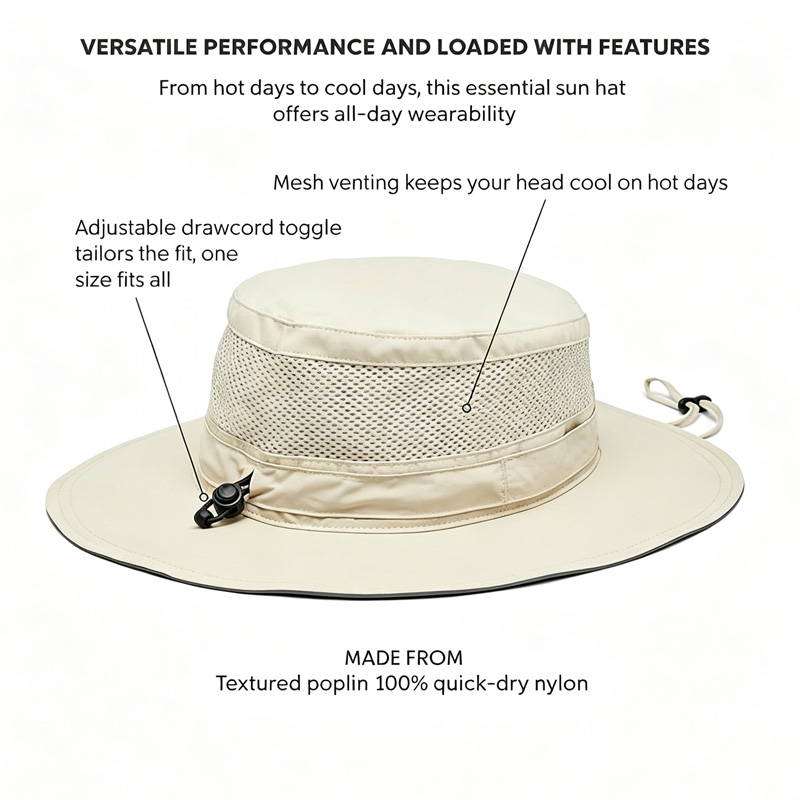 Breathable Wide Brim Sun Hat