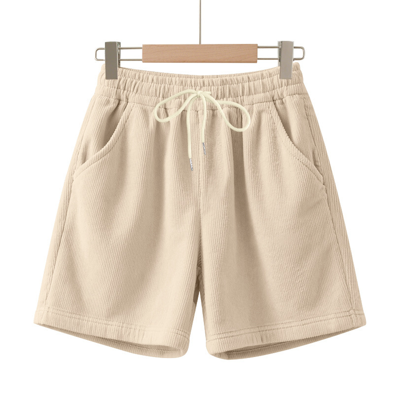 Mens Corduroy Shorts Casual Versatile Lightweight