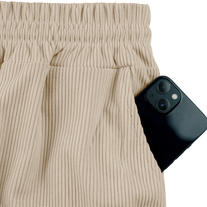 Mens Corduroy Shorts Casual Versatile Lightweight
