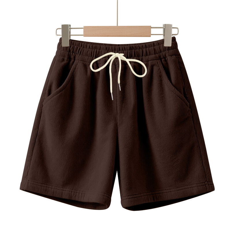 Mens Corduroy Shorts Casual Versatile Lightweight
