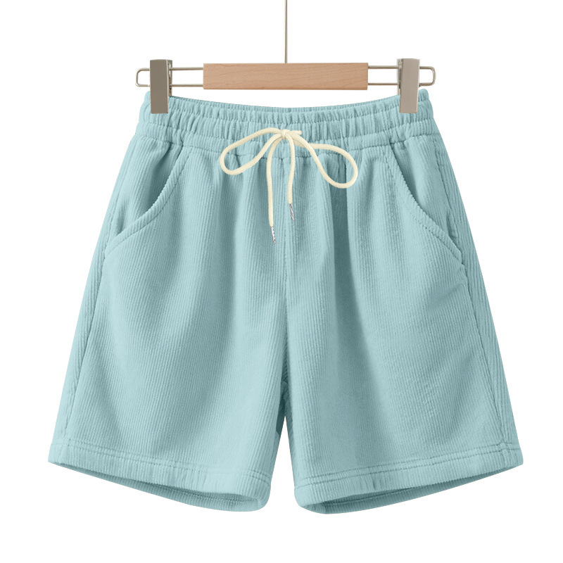 Mens Corduroy Shorts Casual Versatile Lightweight