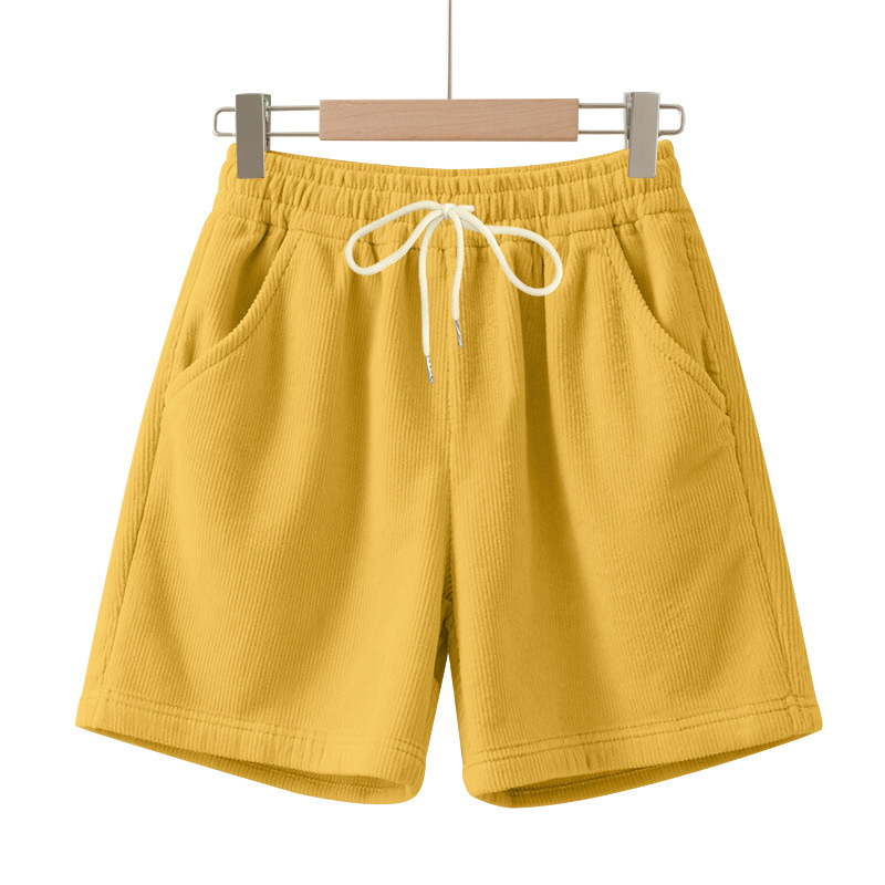 Mens Corduroy Shorts Casual Versatile Lightweight