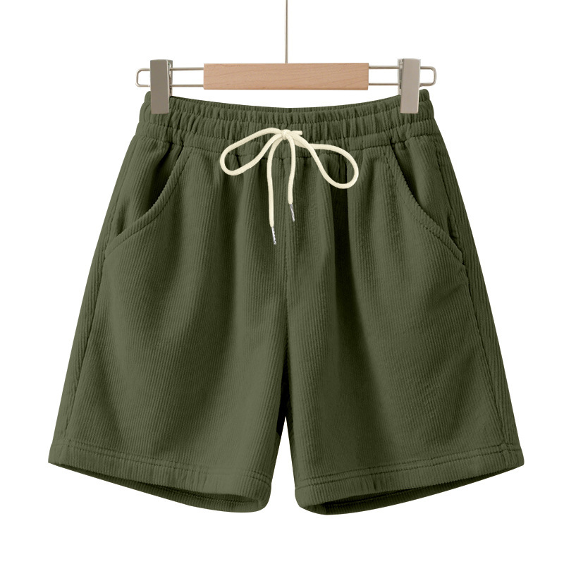Mens Corduroy Shorts Casual Versatile Lightweight