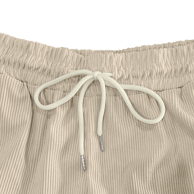 Mens Corduroy Shorts Casual Versatile Lightweight