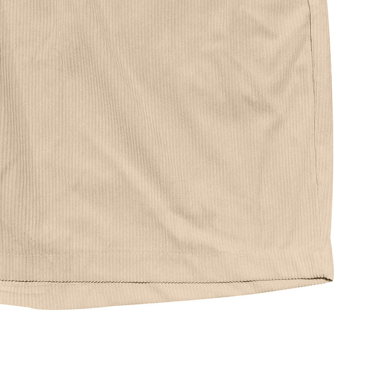 Mens Corduroy Shorts Casual Versatile Lightweight