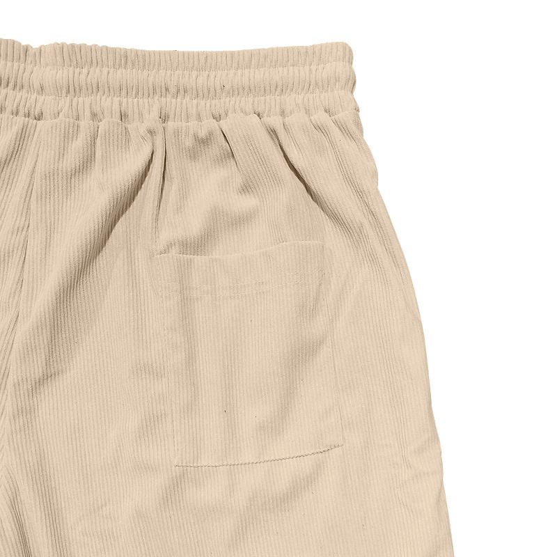 Mens Corduroy Shorts Casual Versatile Lightweight