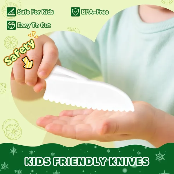 Kids Knife Set With Cutting Board