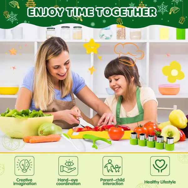 Kids Knife Set With Cutting Board