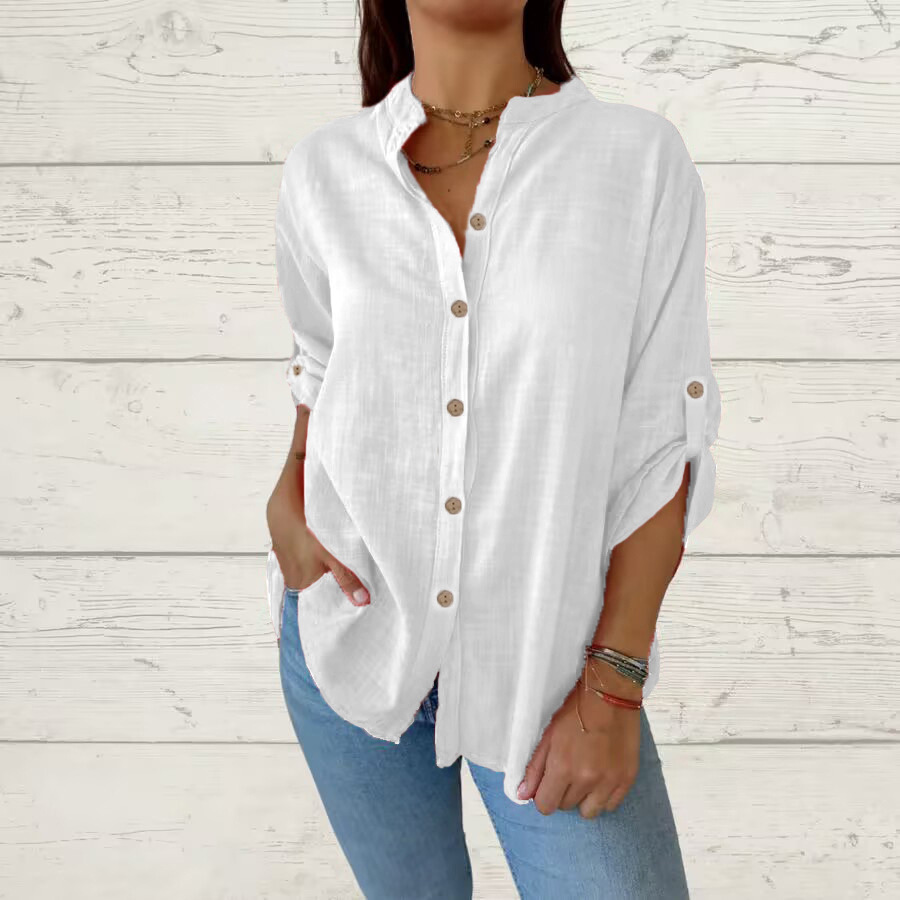 Women's Cotton-linen Blouse