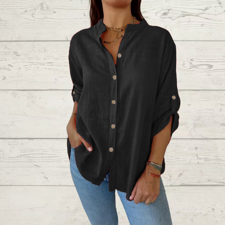 Women's Cotton-linen Blouse