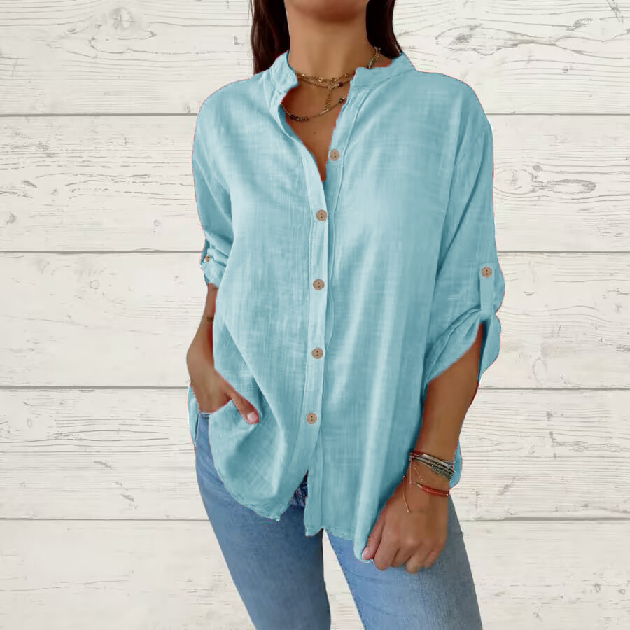 Women's Cotton-linen Blouse