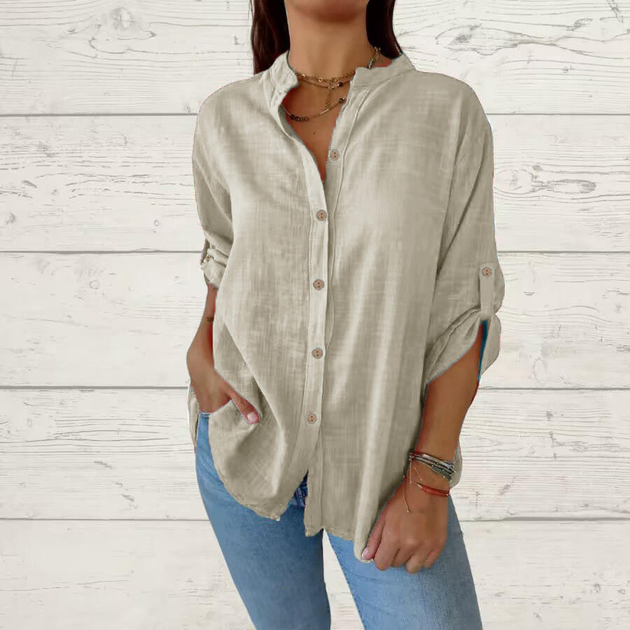Women's Cotton-linen Blouse