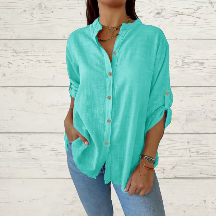 Women's Cotton-linen Blouse
