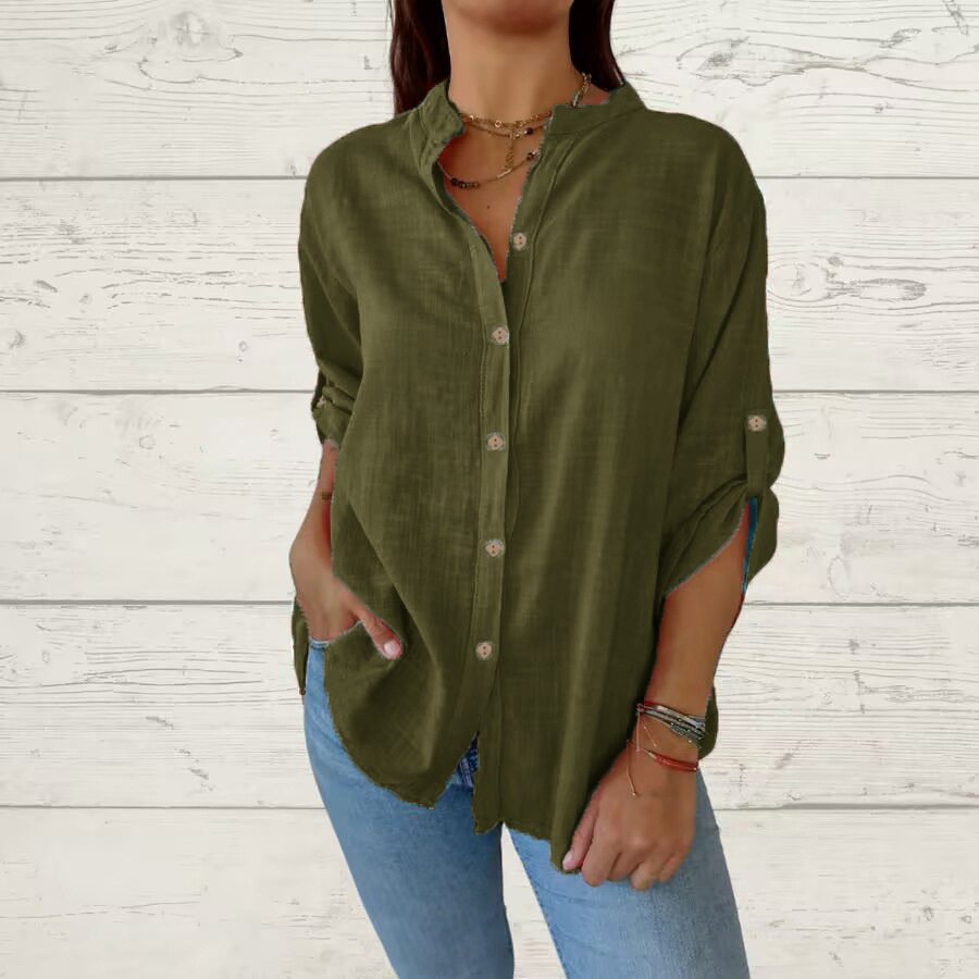 Women's Cotton-linen Blouse