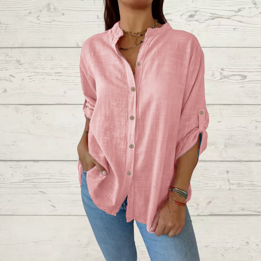 Women's Cotton-linen Blouse