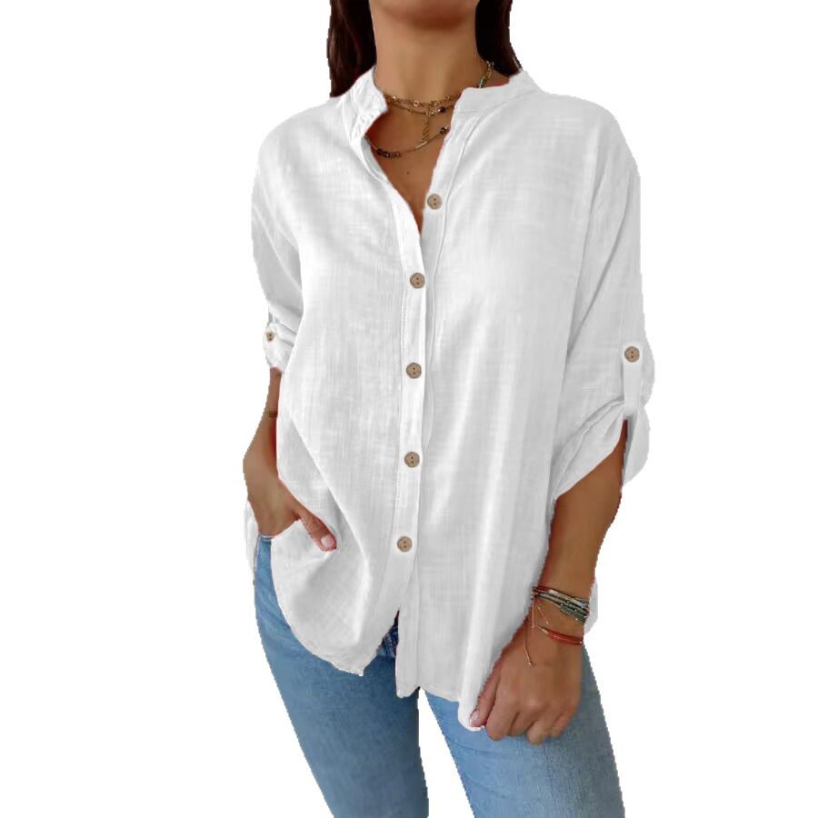 Women's Cotton-linen Blouse