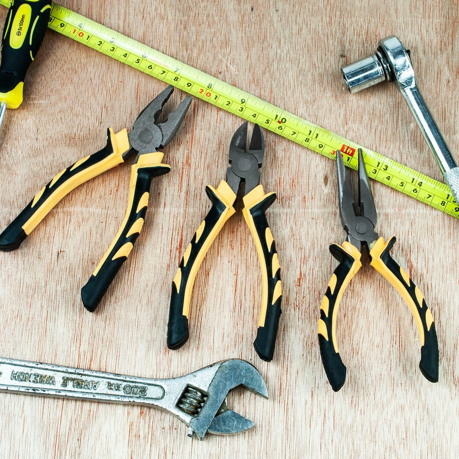 Combination Pliers, 3pcs Heavy-duty Set