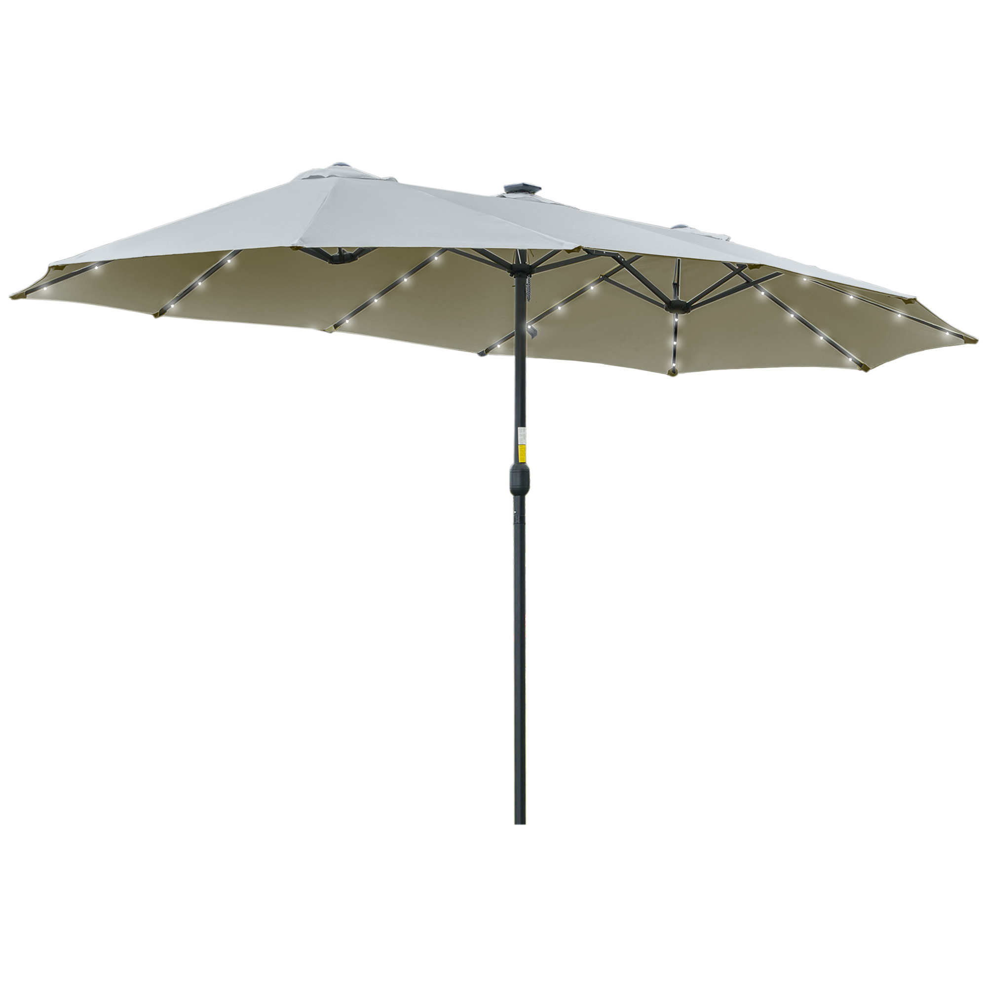 LED Solar Sonnenschirm Gartenschirm
