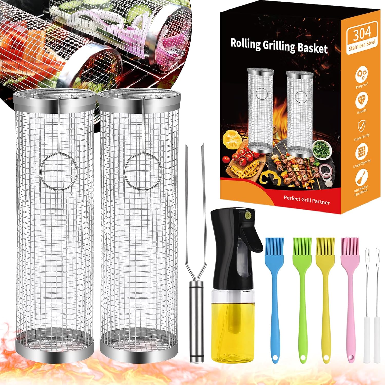 Stainless Steel Grill Basket