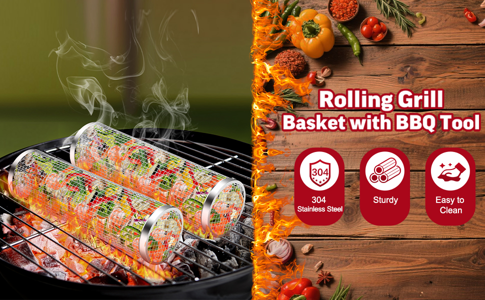 Stainless Steel Grill Basket