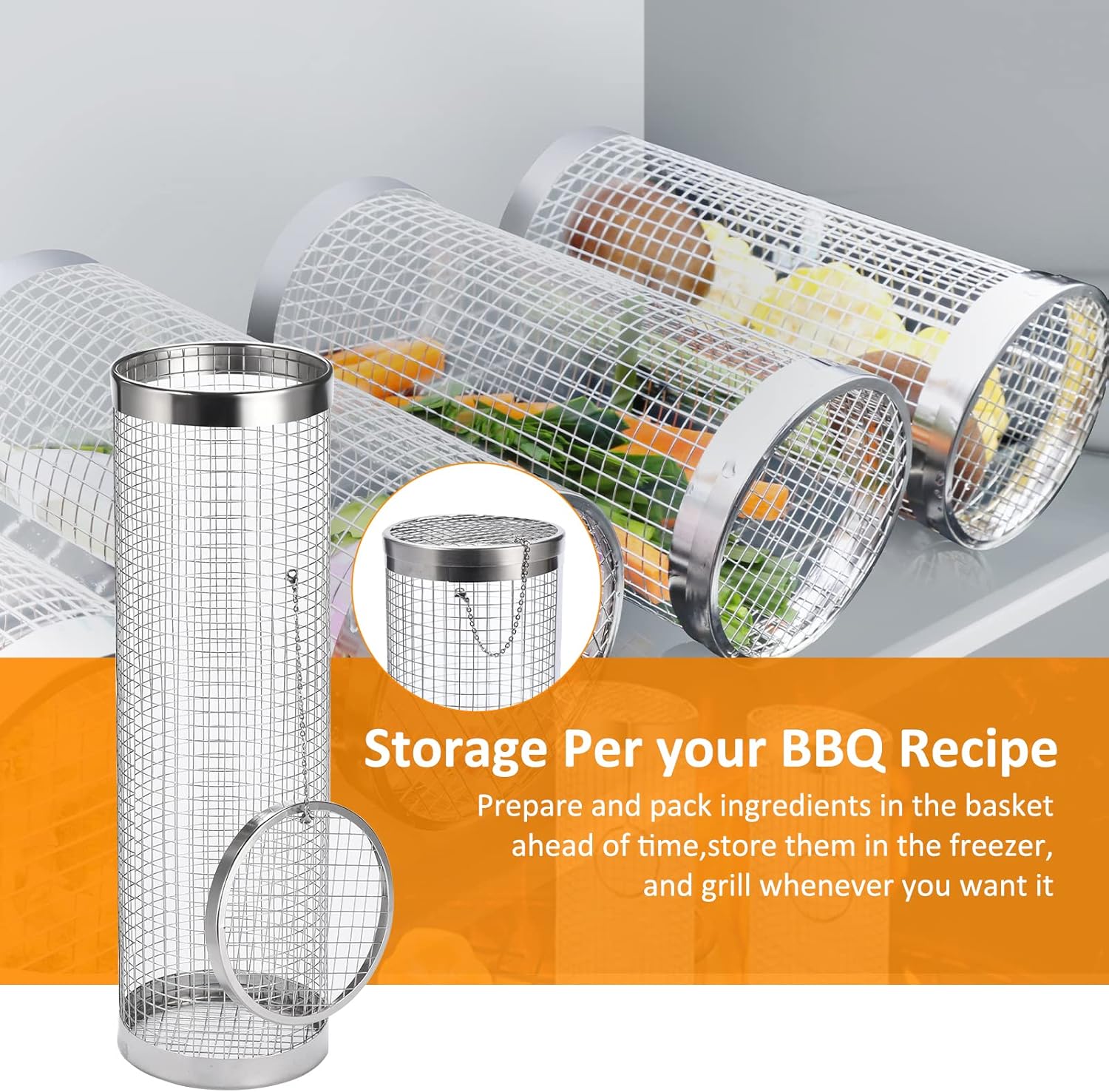 Stainless Steel Grill Basket