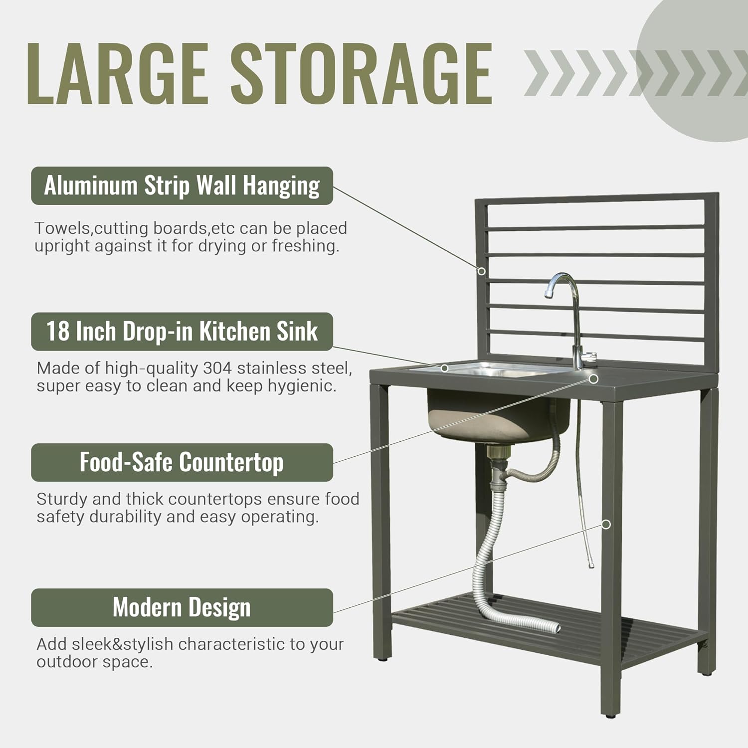 Outdoor Kitchen Island Aluminum