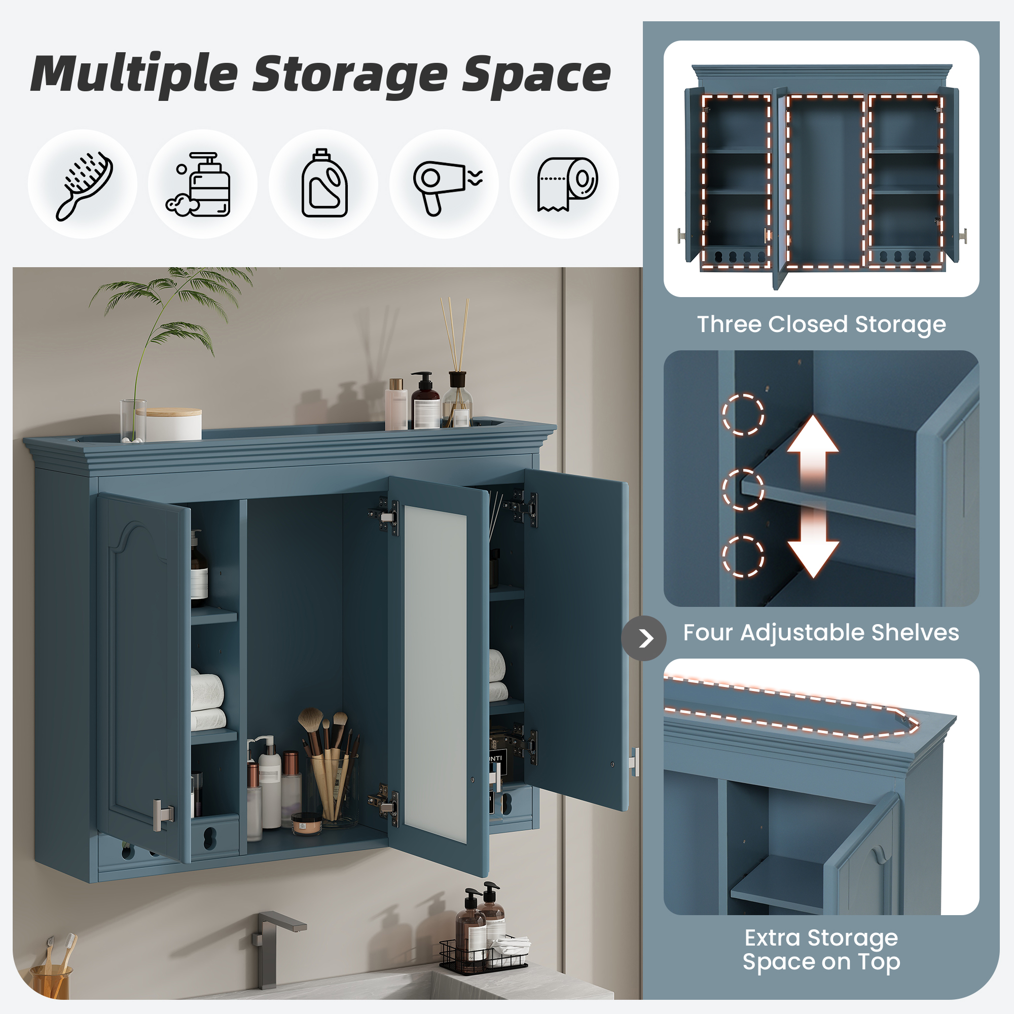 Wall-Mount Mirror Cabinet