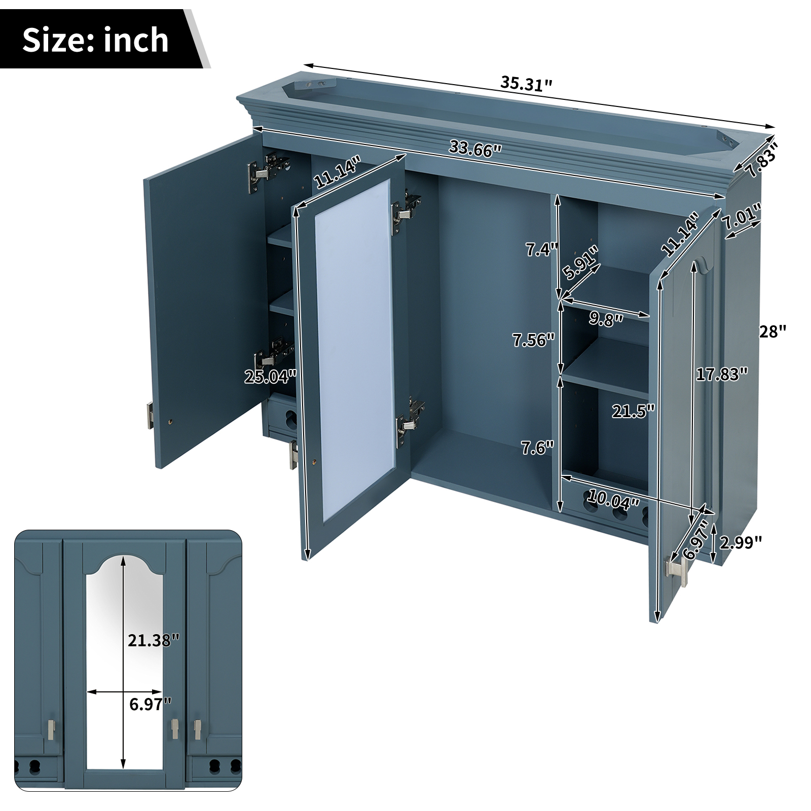 Wall-Mount Mirror Cabinet