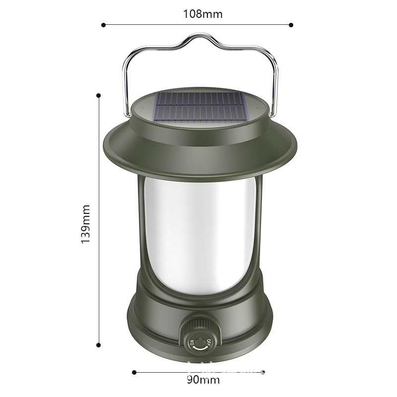 Rechargeable Solar Camping Light For Outdoor Camping