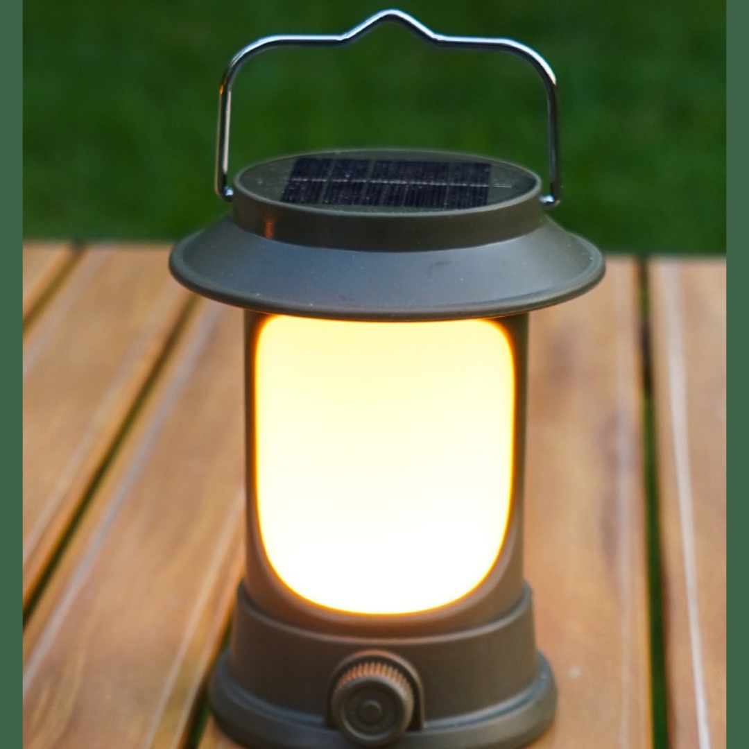 Rechargeable Solar Camping Light For Outdoor Camping