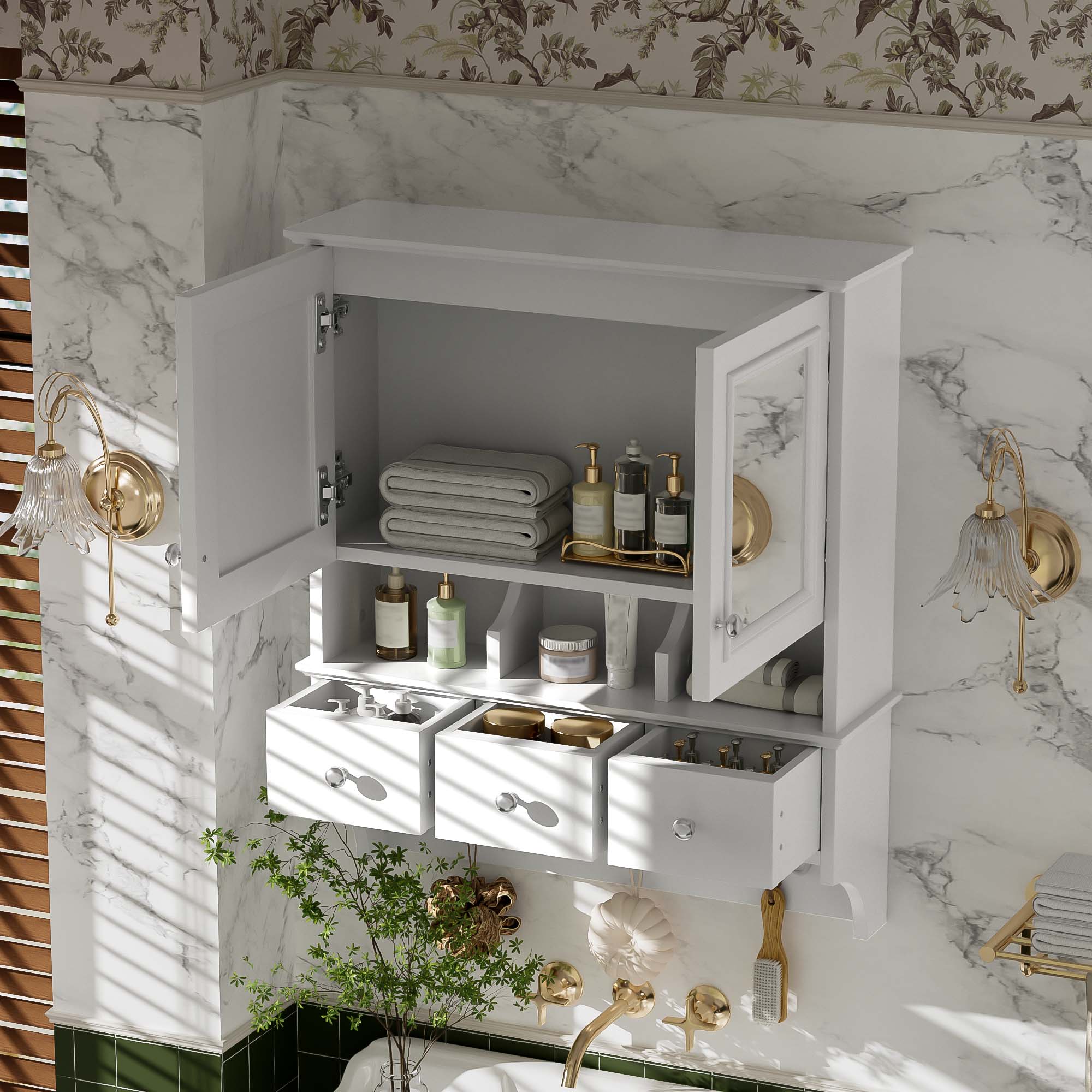 Bathroom Mirror Cabinet 24-inch