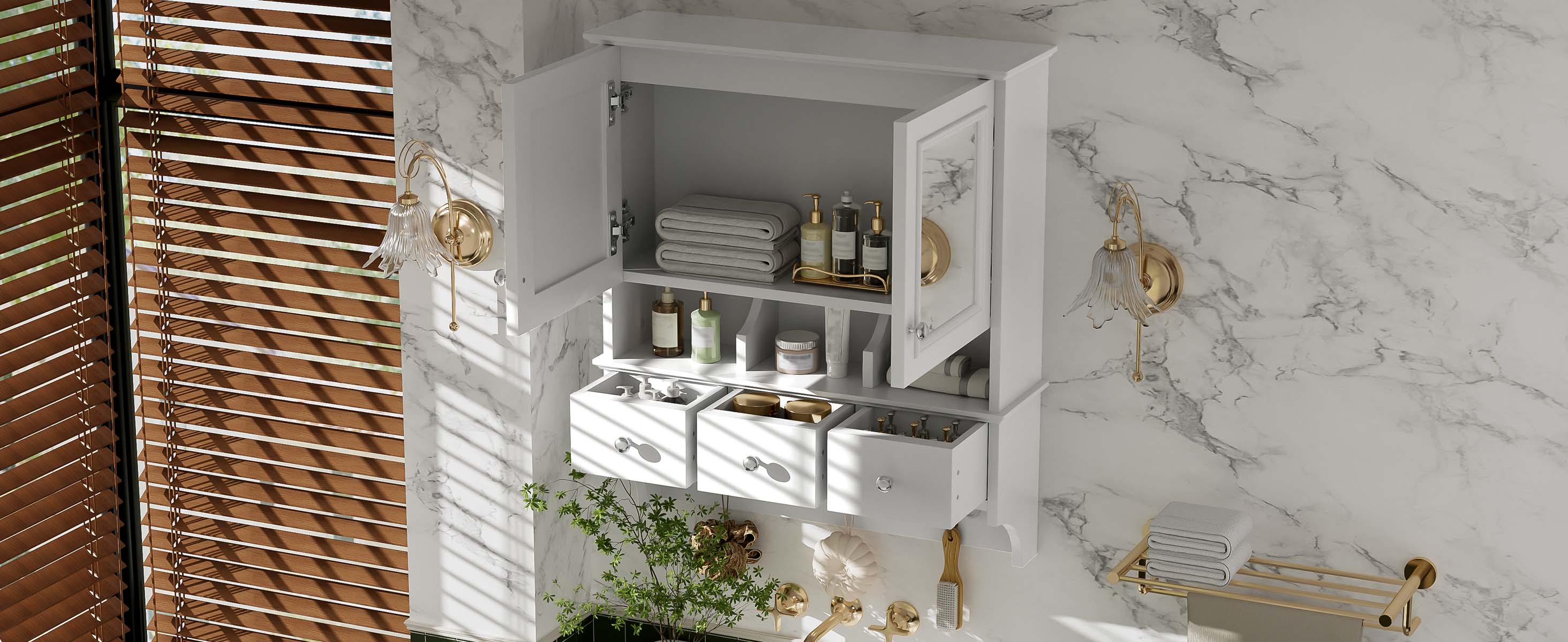 Bathroom Mirror Cabinet 24-inch