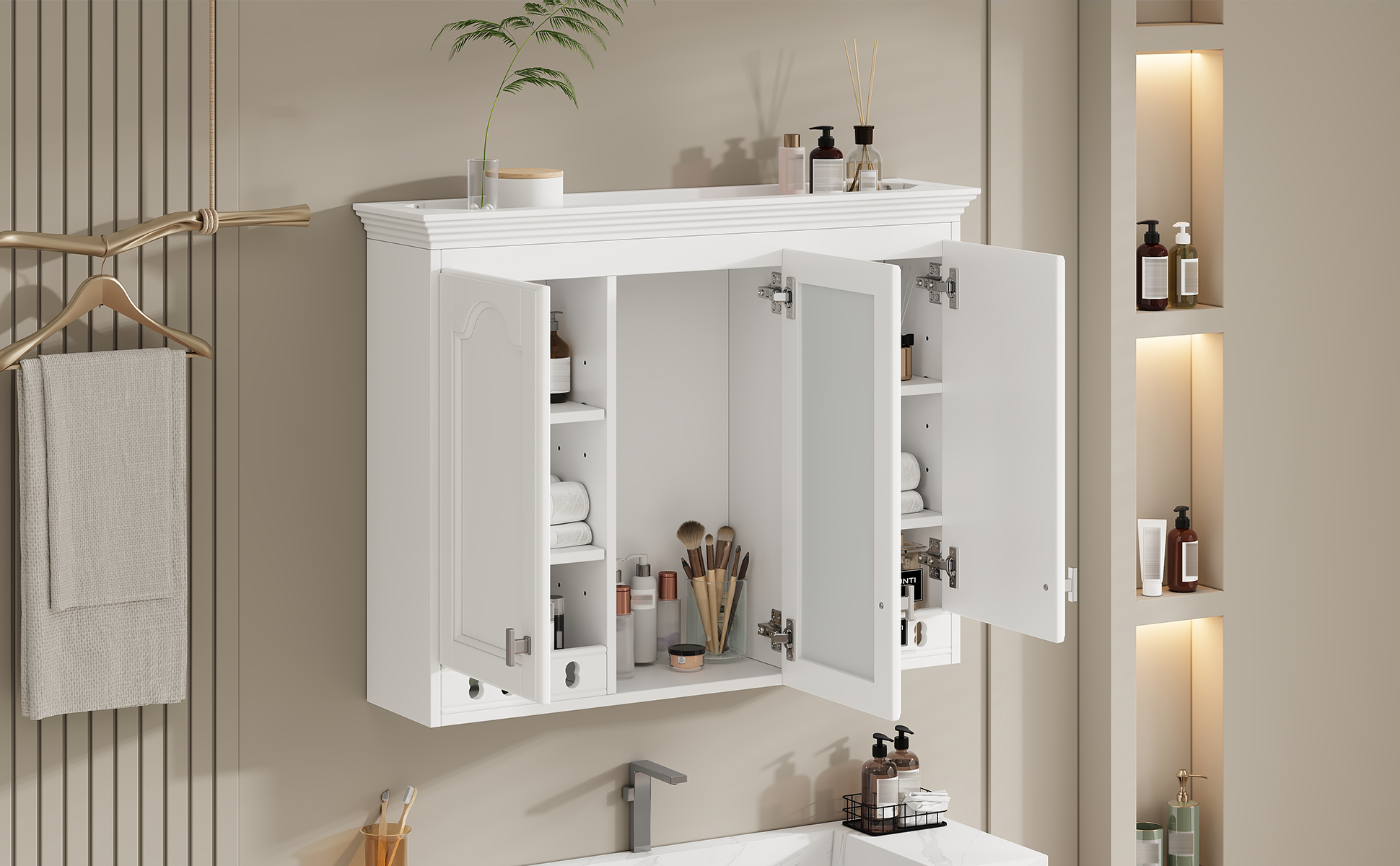 Wall-Mount Mirror Cabinet