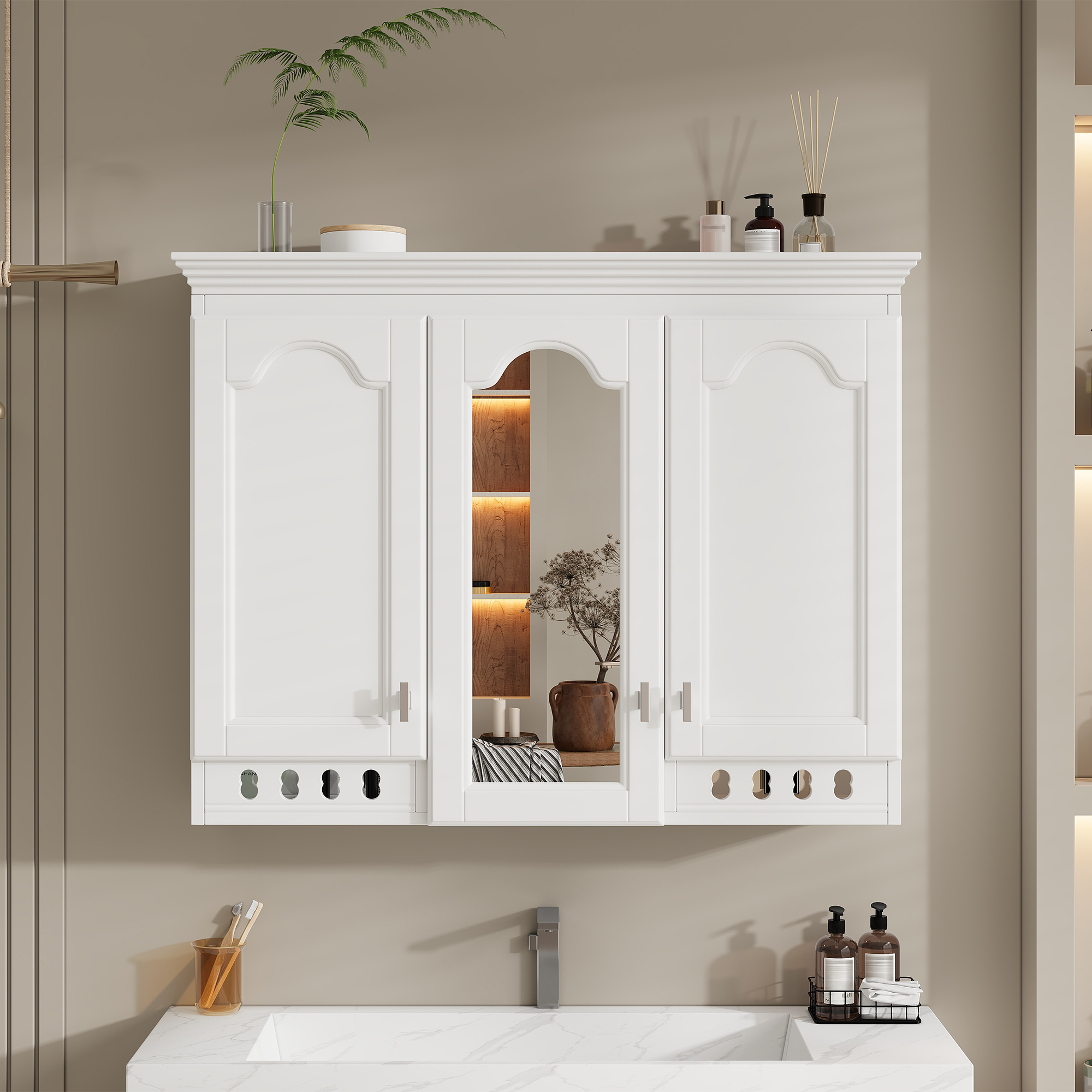Wall-Mount Mirror Cabinet