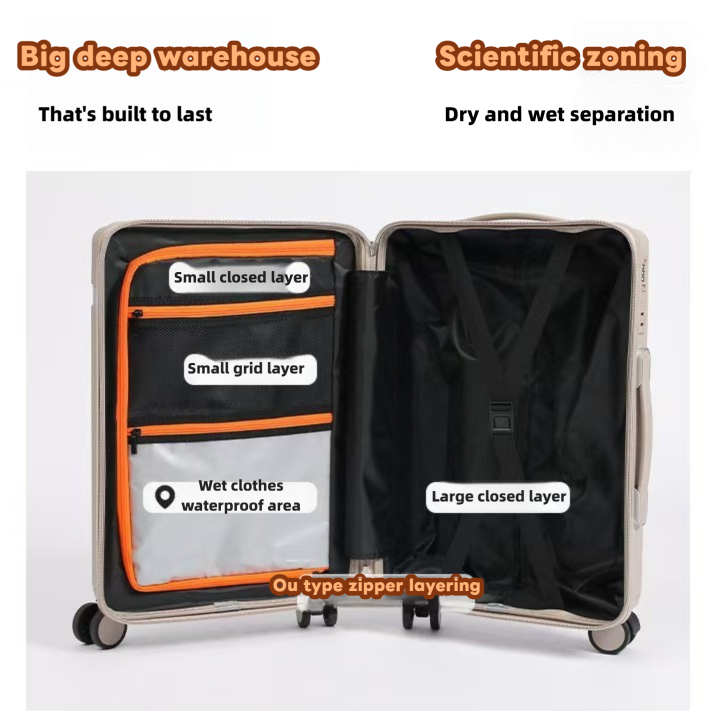20 Inch Thick Luggage With Telescopic Pull Rod