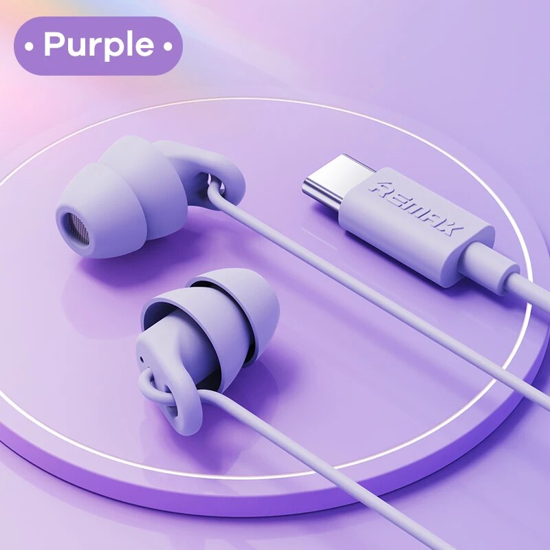 Remax Soft Sleep Earphones Wired Noise Cancelling