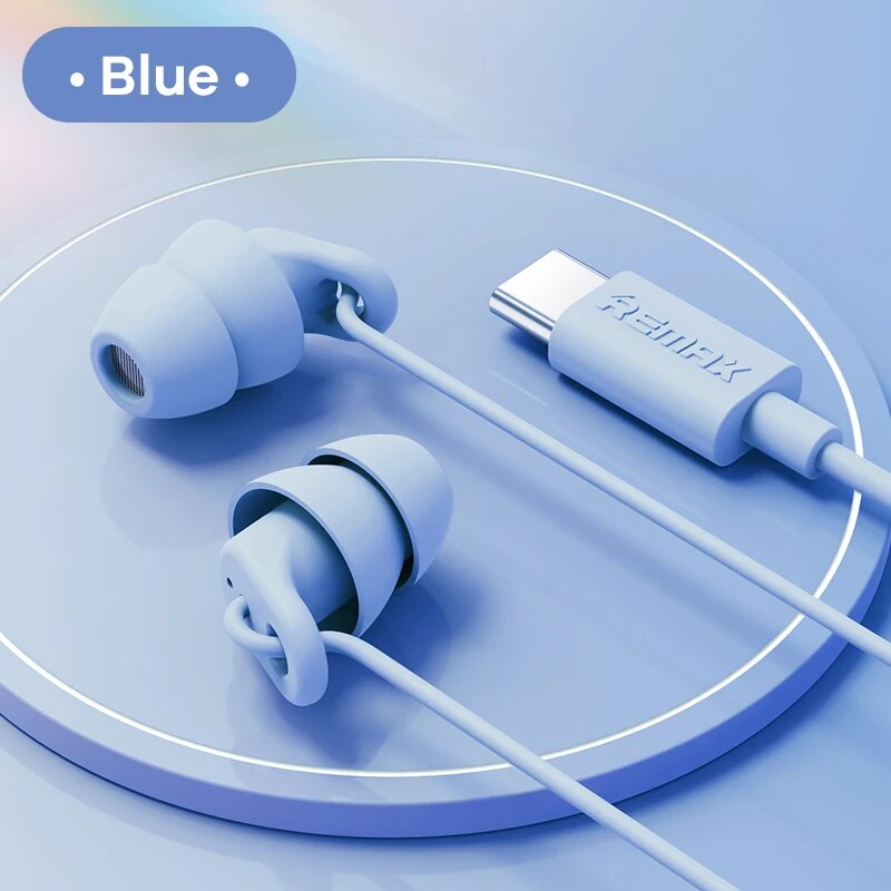 Remax Soft Sleep Earphones Wired Noise Cancelling