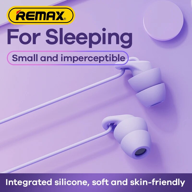 Remax Soft Sleep Earphones Wired Noise Cancelling