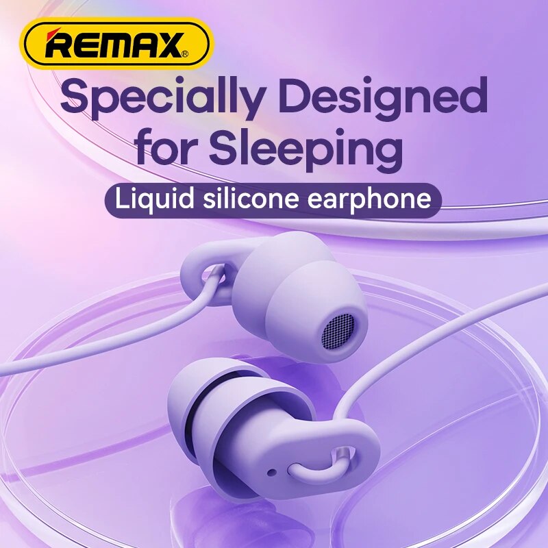 Remax Soft Sleep Earphones Wired Noise Cancelling