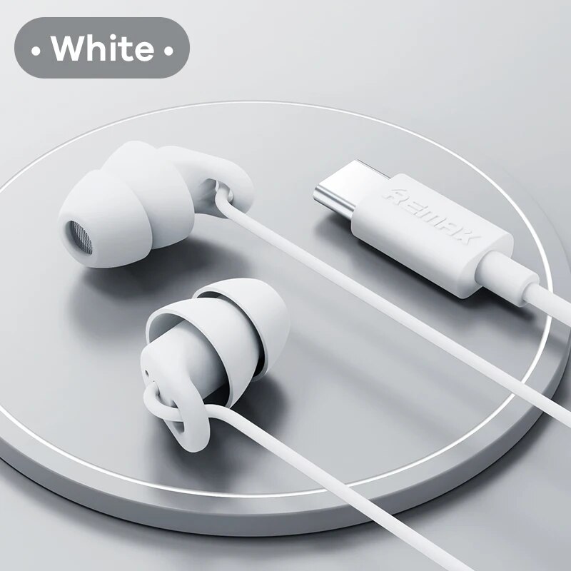 Remax Soft Sleep Earphones Wired Noise Cancelling
