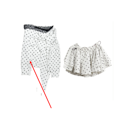 Cute Girly-style Lace-up Off-shoulder Polka-dot Hoodie