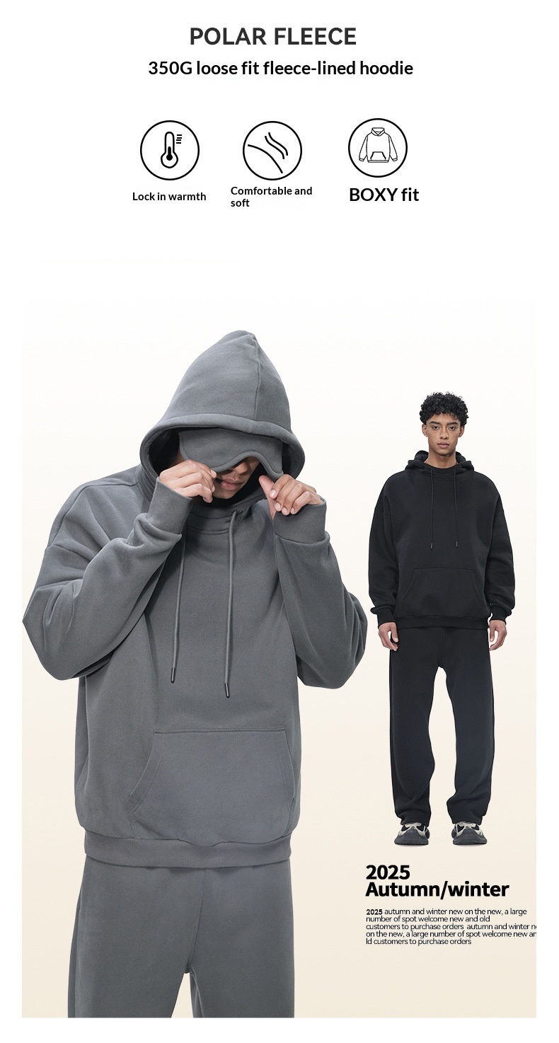 Fleece-lined Men's Hoodie