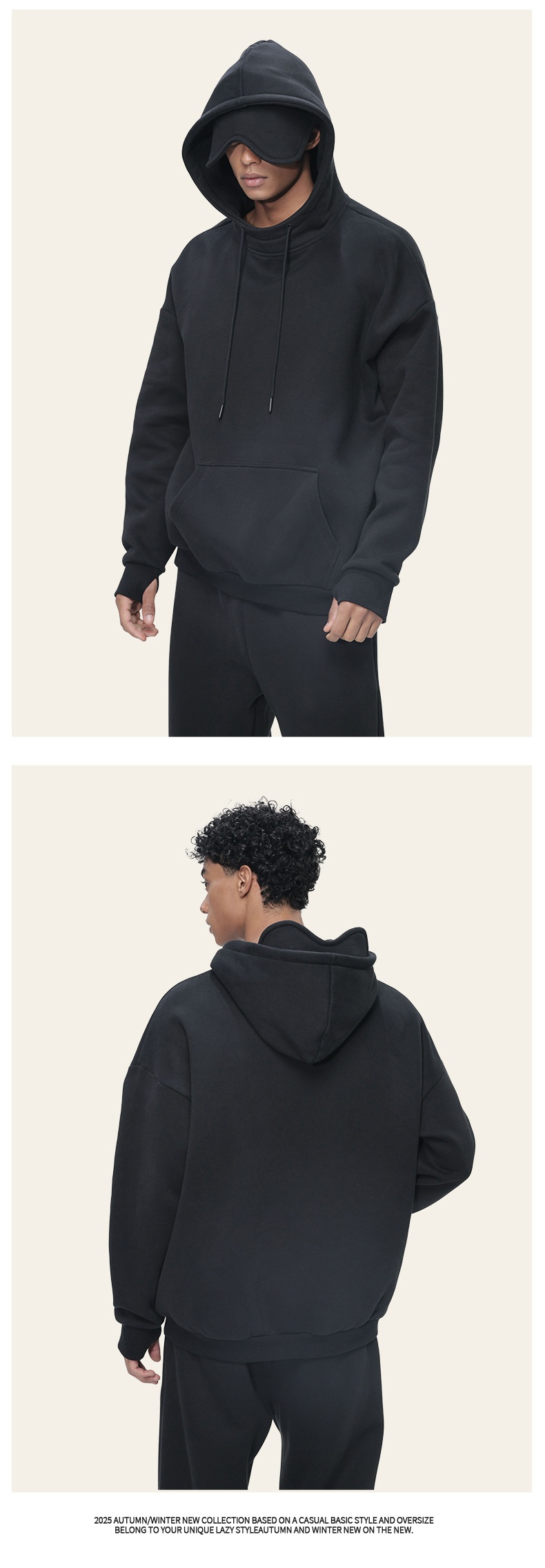 Fleece-lined Men's Hoodie