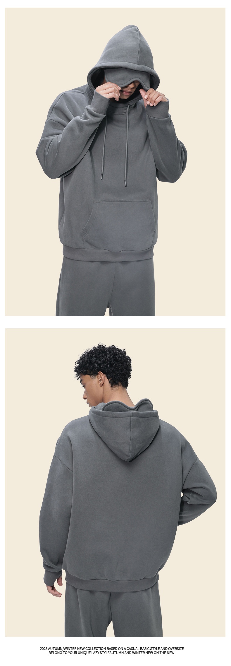 Fleece-lined Men's Hoodie