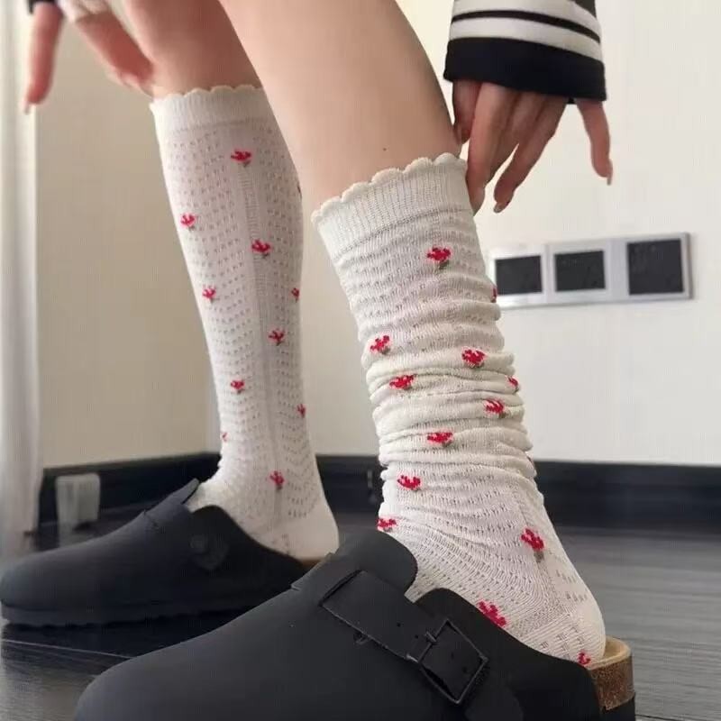 Women's Breathable Floral Socks
