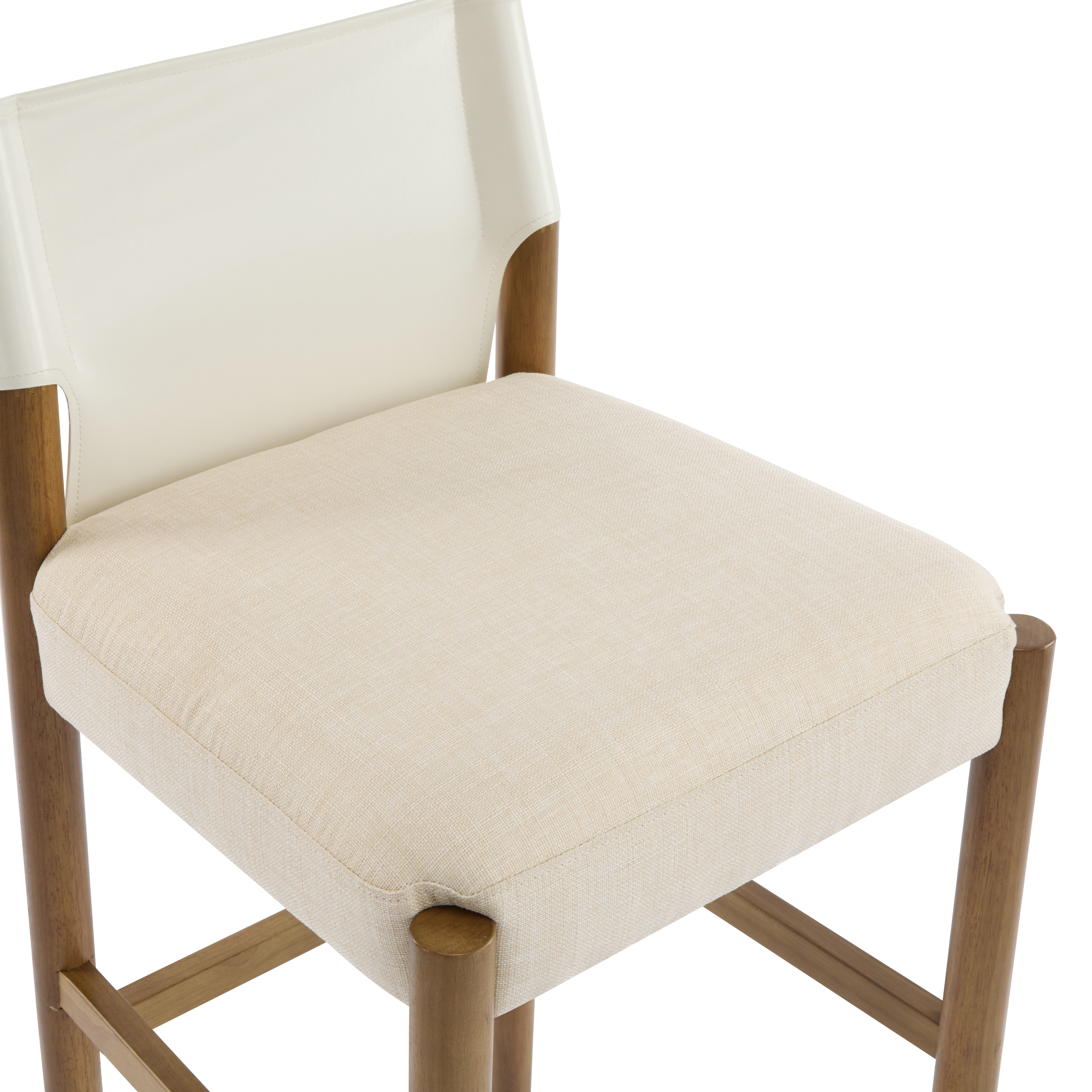 Wood Bar Stool With Cushion