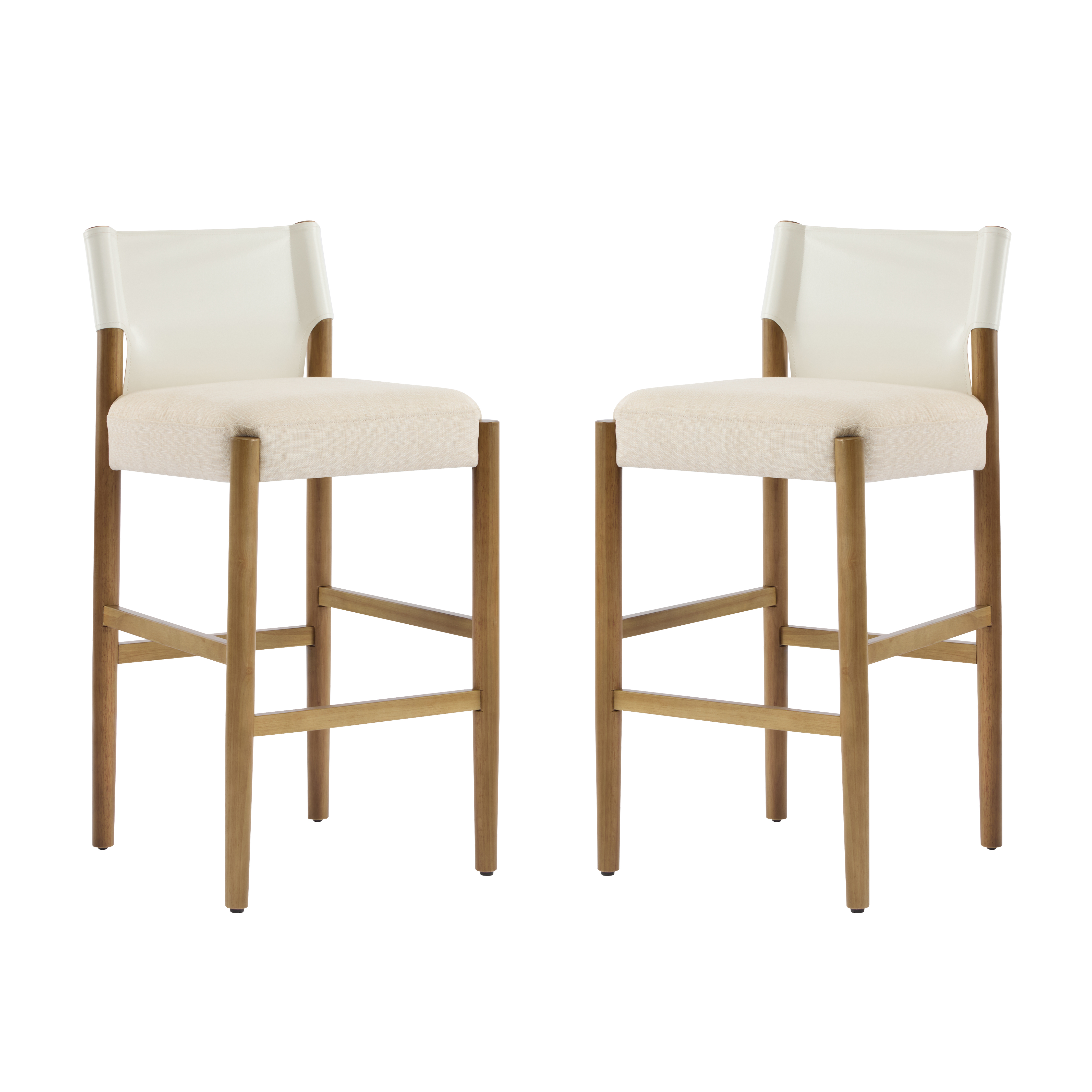 Wood Bar Stool With Cushion