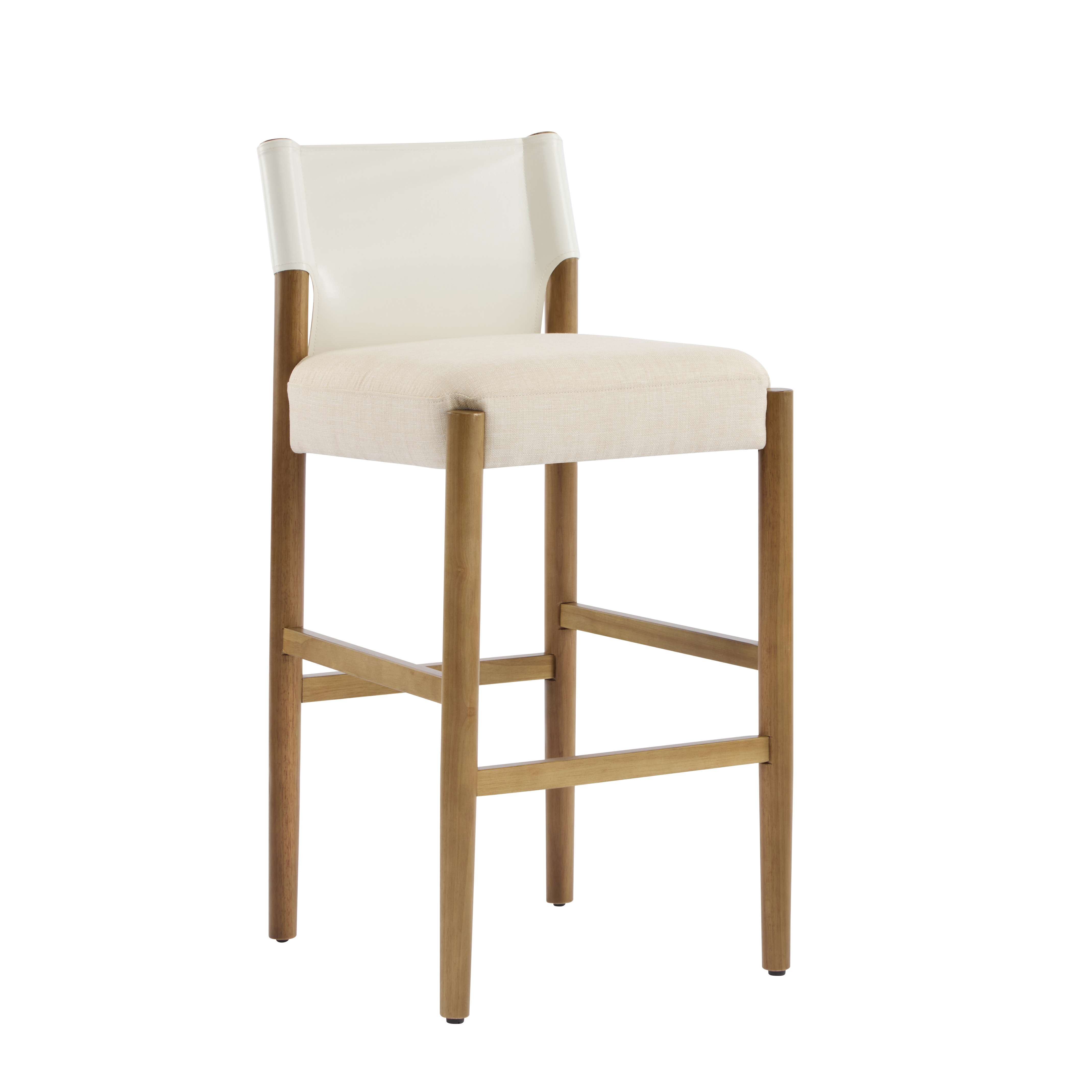 Wood Bar Stool With Cushion
