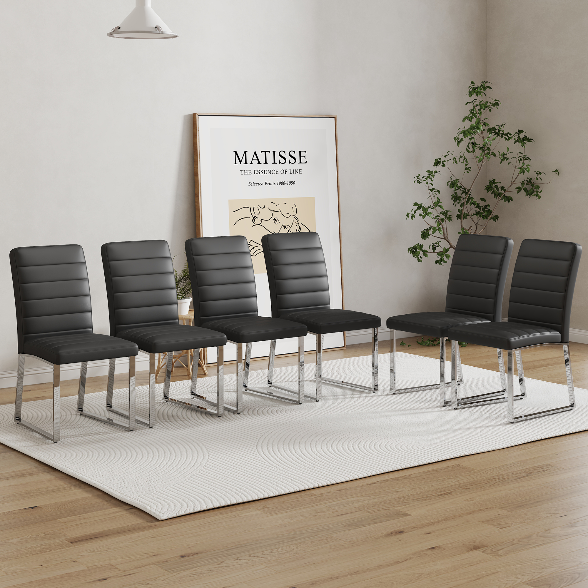 Heavy-duty Chairs Set Iron Frame